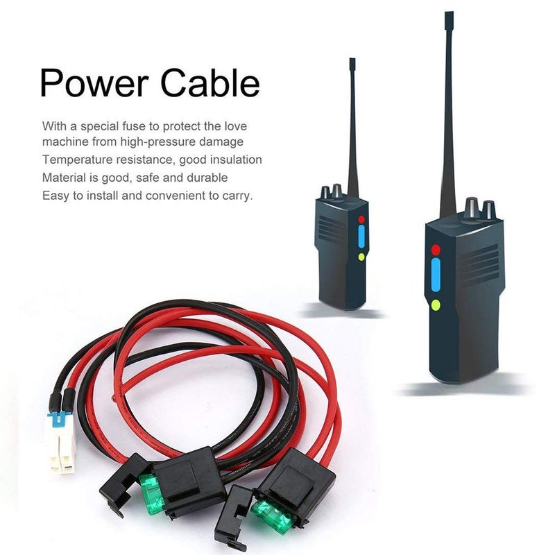 TengKo 1M 4-Pin 12 AWG 12V 3A DC Power Supply Cable Short Wave Power Supply Cord Cable Adapter Fuse wire for Yaesu FT-450D FT-891 FT-991 Kenwood TS-480SAT TS-590SG TS-890s Icom IC-7000 IC-7100 IC-7610 - Image 4